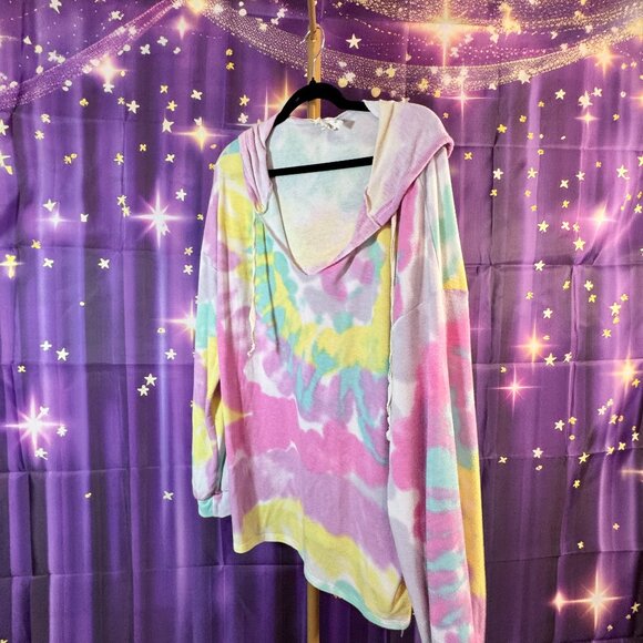 BiBi - Tie Dye Hoodie - Pink and Others - L - - Picture 1 of 5